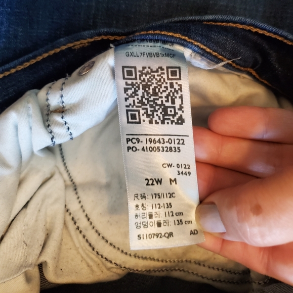 EC Levi's 22W 311 Shaping Skinny Blue Jeans - Picture 6 of 7